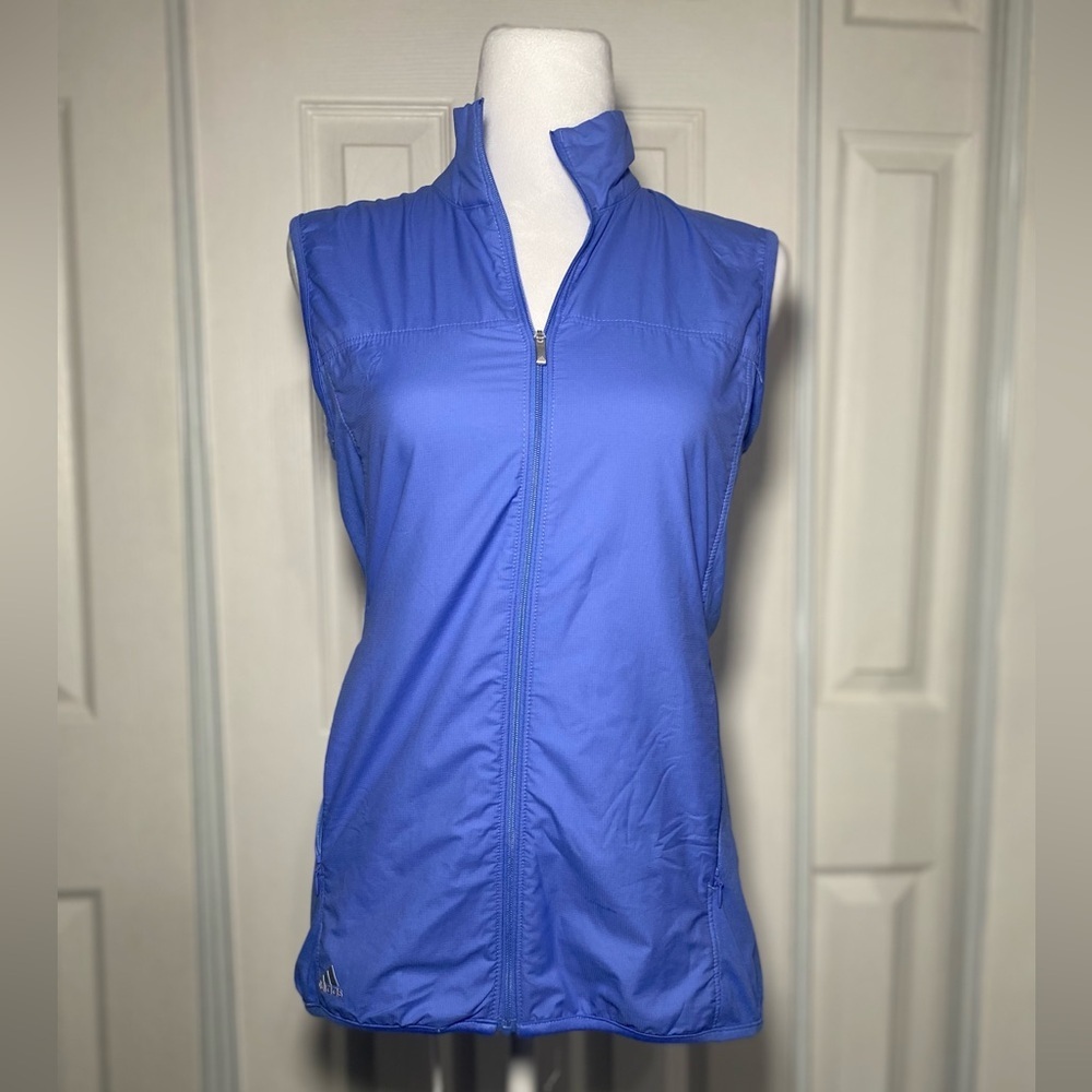 Adidas Blue Loose Quarter Zip Vest - Picture 3 of 9